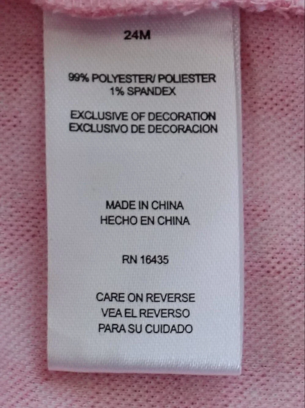 Tahari Pink and White Patterned Dress Size 24 Months.